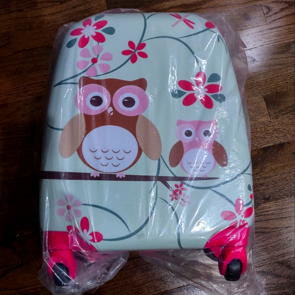 Kids Owl Pattern Luggage